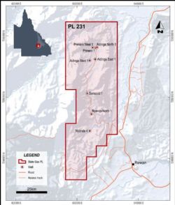Location of wells on PL 231
