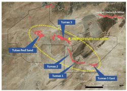 PFS area showing potential operational footprint.