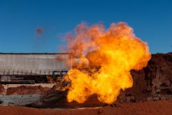 Figure 2: Upper Stairway flare while drilling