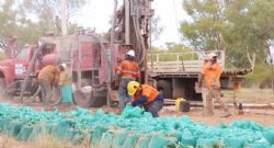 Figure 1 RC Drilling rig Benmara Project September-October 2021