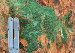 Figure 1: Cu oxide mineralisation from Mt Kelly.