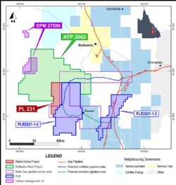 Figure 1: showing location of new land release blocks