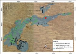 Figure 2: Ambassador and Princess Deposit Outlines with Drill Hole Locations