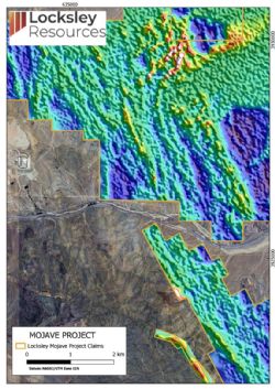 Figure 1; Map showing radiometric geophysical radiometric Thorium data