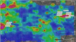 Figure 5: Exploration holes drilled at the TP14 and Q14 prospects