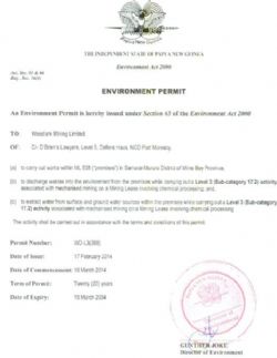 Environment Permit