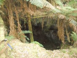 Figure 2: Visible limestone (karst topography) at Godkin South workings.