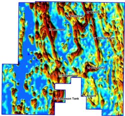 Figure 2. Key graphite deposits and prospects on Waddikee EL4622