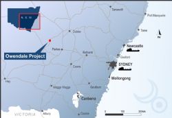 Figure 1: Owendale Project location