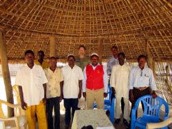 Figure 4. Community liaison meeting at Nicanda Village, December 2014