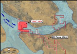 Figure 5: The Lake Wells Potash Project showing interpreted palaeovalley flow