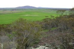 Figure 1: Looking west from top of Sugarloaf hill across Archer’s farm land