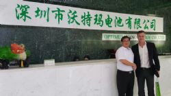 Optimum Nano, General Manager, Mr George Wang with Mr Stephen Hunt