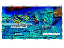 Figure 1 - Poona tenement areas (red) & prospect locations and mineralised trend (yellow) over regional geophysics – Poona East prospect northeast of main Poona Lithium Trend.