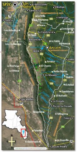 Ancasti Ranges in Catamarca province