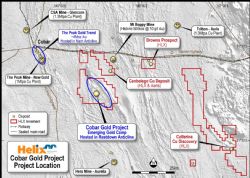 The Cobar Gold Project has a similar geological setting to the Peak Gold Trend, and is located within a productive mining district with several nearby long-life operations and significant new discoveries; including Helix’s Collerina Copper Project.