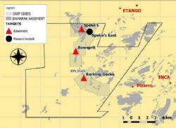 Tenement and Prospect location maps.