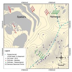 Spekeās Area and Namaqua Prospect, Drill-hole locations.