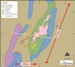 Plan View of the Namdini deposit