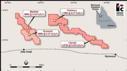 Richmond Vanadium Project tenement locations