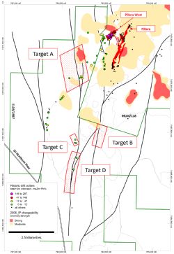 Billy Hills Induced Polarisation (IP) Chargeability Plan