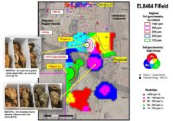 Whatling Hill South (Regional) aircore geochemical results.