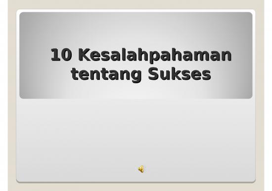 picture Pendidikan Ppt 55 | Power Point Motivasi - 10 Kesalahpahaman Tentang Sukses