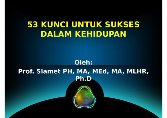 picture Power Point Motivasi - 53 Kunci Untuk Sukses Dalam Kehidupan