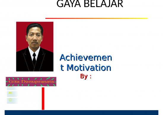 picture Power Point Motivasi - Gaya Belajar