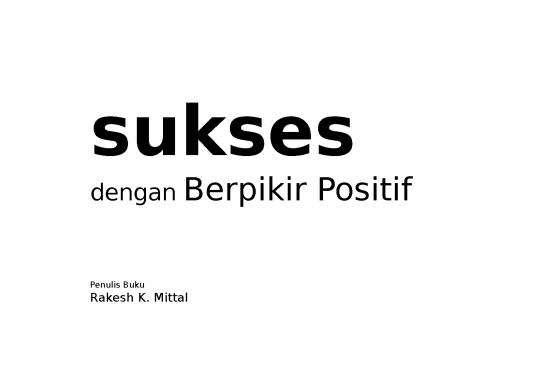 picture Power Point Motivasi - Sukses Dengan Berpikir Positif