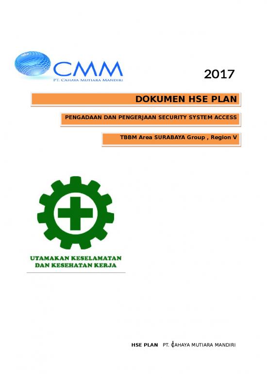 picture_Contoh Dokumen Hse Plan - Pengadaan Dan Pengerjaan Security System Access