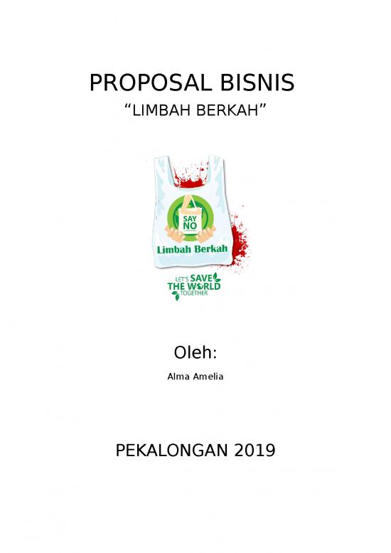 picture Presentasi Proposal Bisnis 194 | Proposal Kewirausahaan Bisnis Limbah