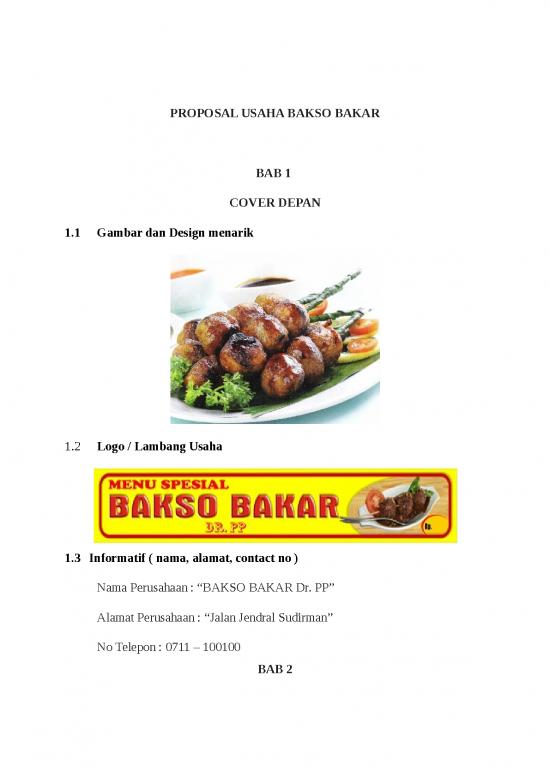 picture Flyer Design In Ms Word 196 | Proposal Usaha Bakso Bakar