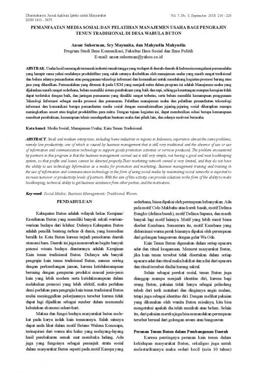 picture Pdf Pembukuan Sederhana 252 | Pemanfaatan Media Sosial Dan Pelatihan Manajemen Usaha