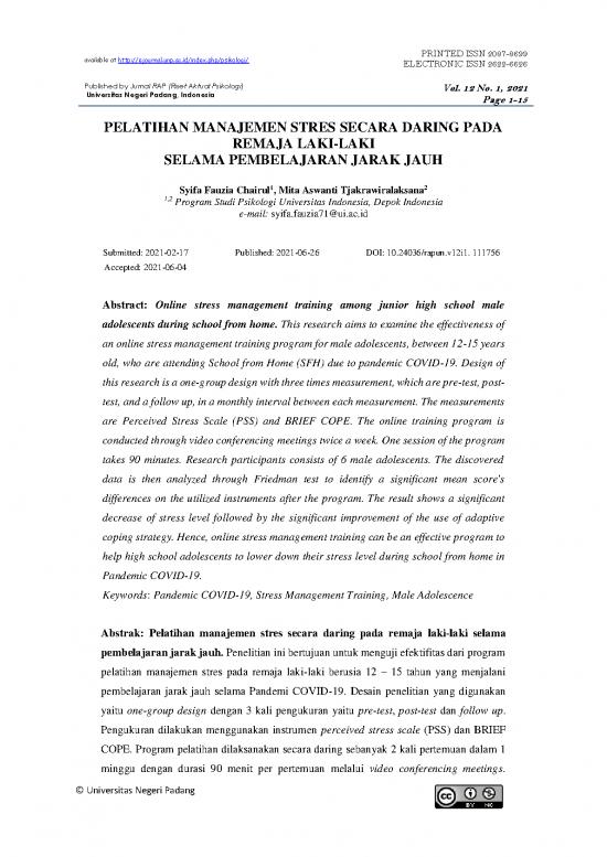 picture Manajemen Pdf 281 | Pelatihan Manajemen Stres Secara Daring Pada Remaja Selama Pembelajaran Jarak Jauh