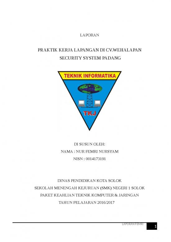 picture Laporan Doc 320 | Laporan Pkl Tkj Smk Di Cv Wehalapan