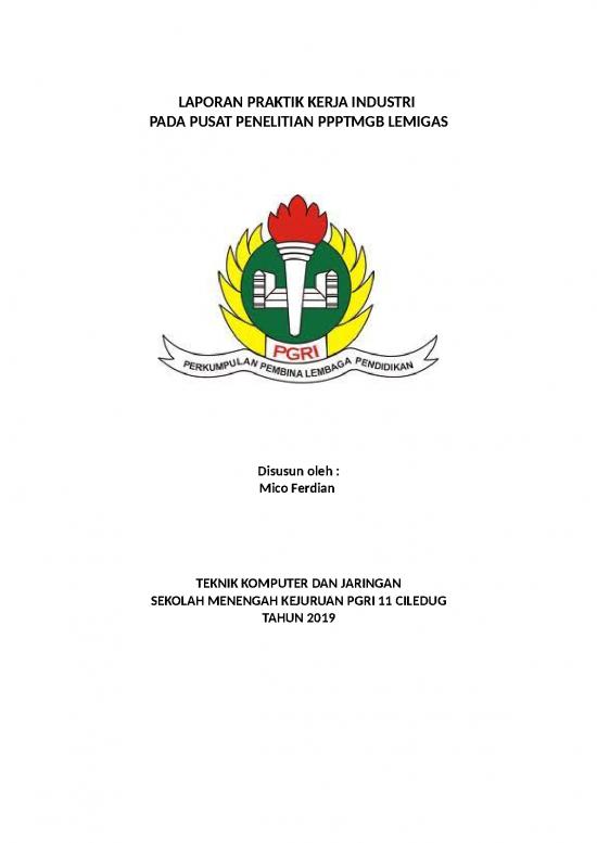 picture_Laporan Doc 327 | Laporan Pkl Pada Pusat Penelitian Ppptmgb Lemigas