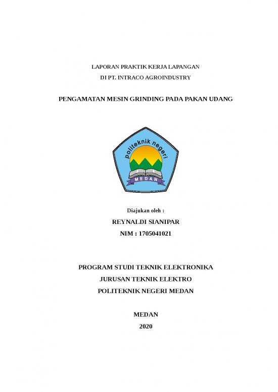 picture Laporan Doc 352 | Laporan Pkl Pengamatan Mesin Grinding Pada Pakan Udang