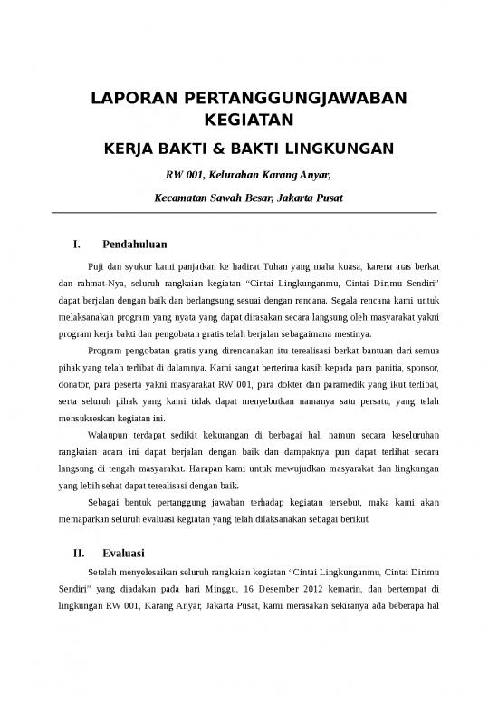 picture Laporan Doc 390 | Laporan Pertanggungjawaban Kegiatan Kerja Bakti Lingkungan