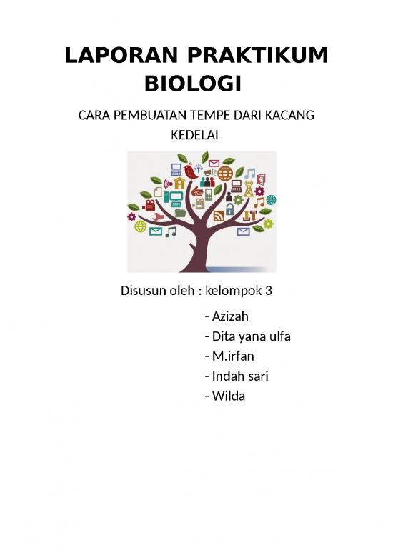 picture Laporan Doc 411 | Laporan Praktikum Biologi Pembuatan Tempe