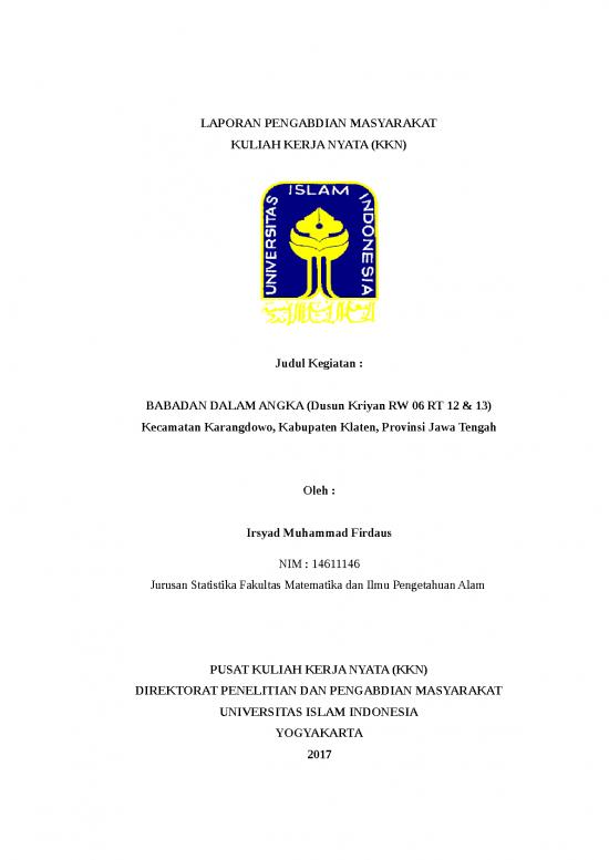 picture Laporan Doc 422 | Laporan Kkn Babadan Dalam Angka