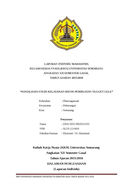 picture Laporan Doc 423 | Laporan Kkn Bisnis Pembuatan Nugget Lele