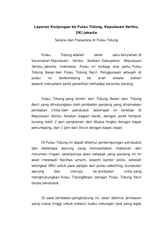 picture_Laporan Doc 437 | Laporan Observasi Perjalanan Kunjungan Ke Pulau Tidung