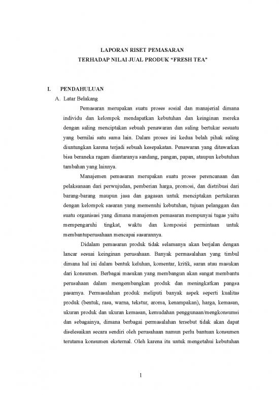 picture Laporan Pdf 477 | Laporan Riset Pemasaran Fresh Tea