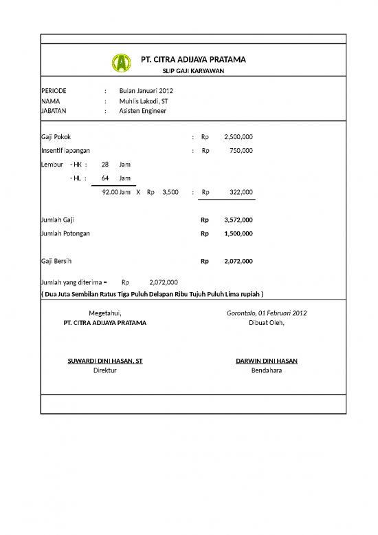 picture_Excel Sheet Download 548 | Contoh Slip Gaji 6