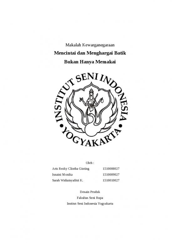 picture Makalah Desain Produk 662 | Makalah Kewarganegaraan Menghargai Batik