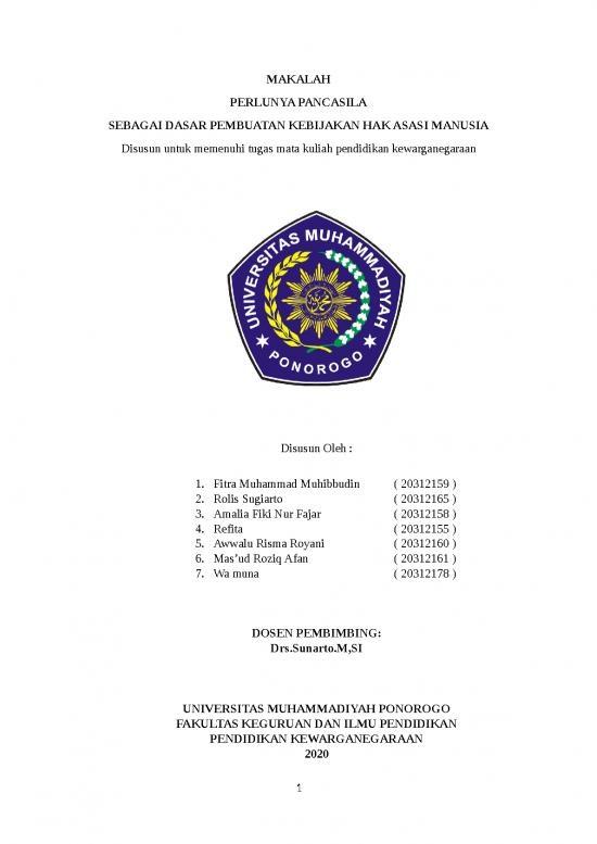 picture Pendahuluan Makalah 666 | Makalah Kewarganegaraan Pancasila Dasar Pembuatan Kebijakan Ham