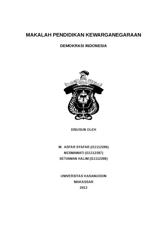 picture Makalah Pendidikan Kewarganegaraan Demokrasi Indonesia