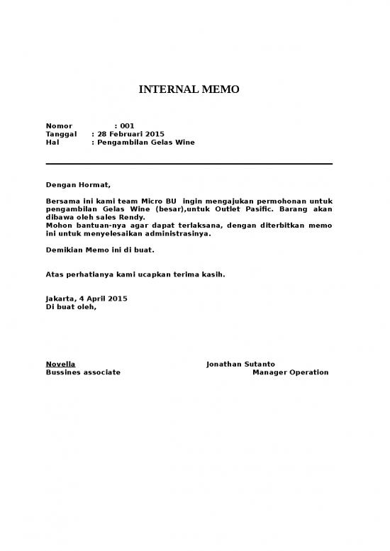 picture_Memo Internal Pengambilan Gelas