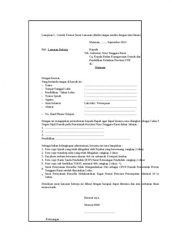 picture1_Surat Lamaran Doc 735 | Surat Lamaran Kerja Tulis Tangan 1